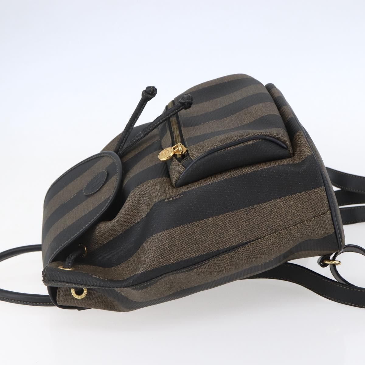 Fendi Fendi Pequin Front Pocket Backpack Coated Canvas Size ONE SIZE - 3 Thumbnail