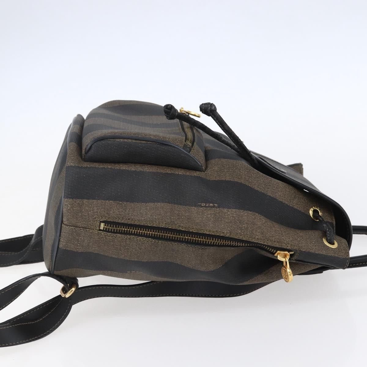 Fendi Fendi Pequin Front Pocket Backpack Coated Canvas Size ONE SIZE - 4 Thumbnail