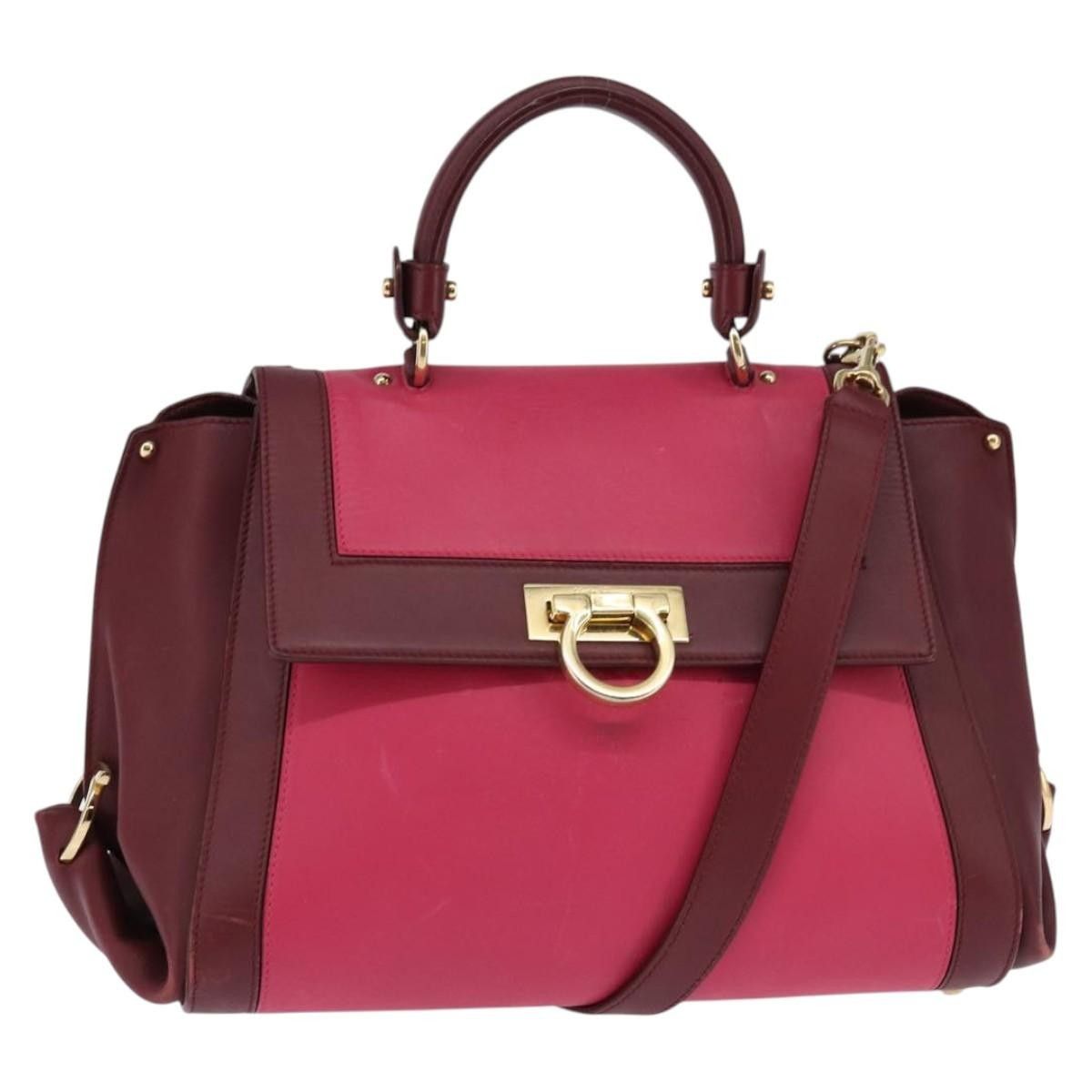 Salvatore Ferragamo Salvatore Ferragamo Sofia Satchel Leather Size ONE SIZE - 21 Thumbnail