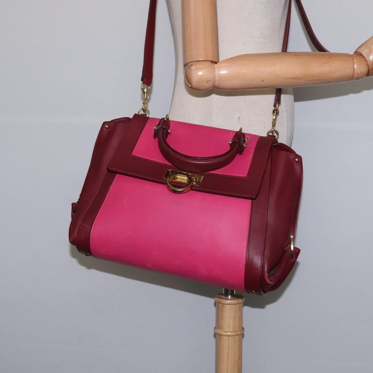 Salvatore Ferragamo Salvatore Ferragamo Sofia Satchel Leather Size ONE SIZE - 14 Thumbnail