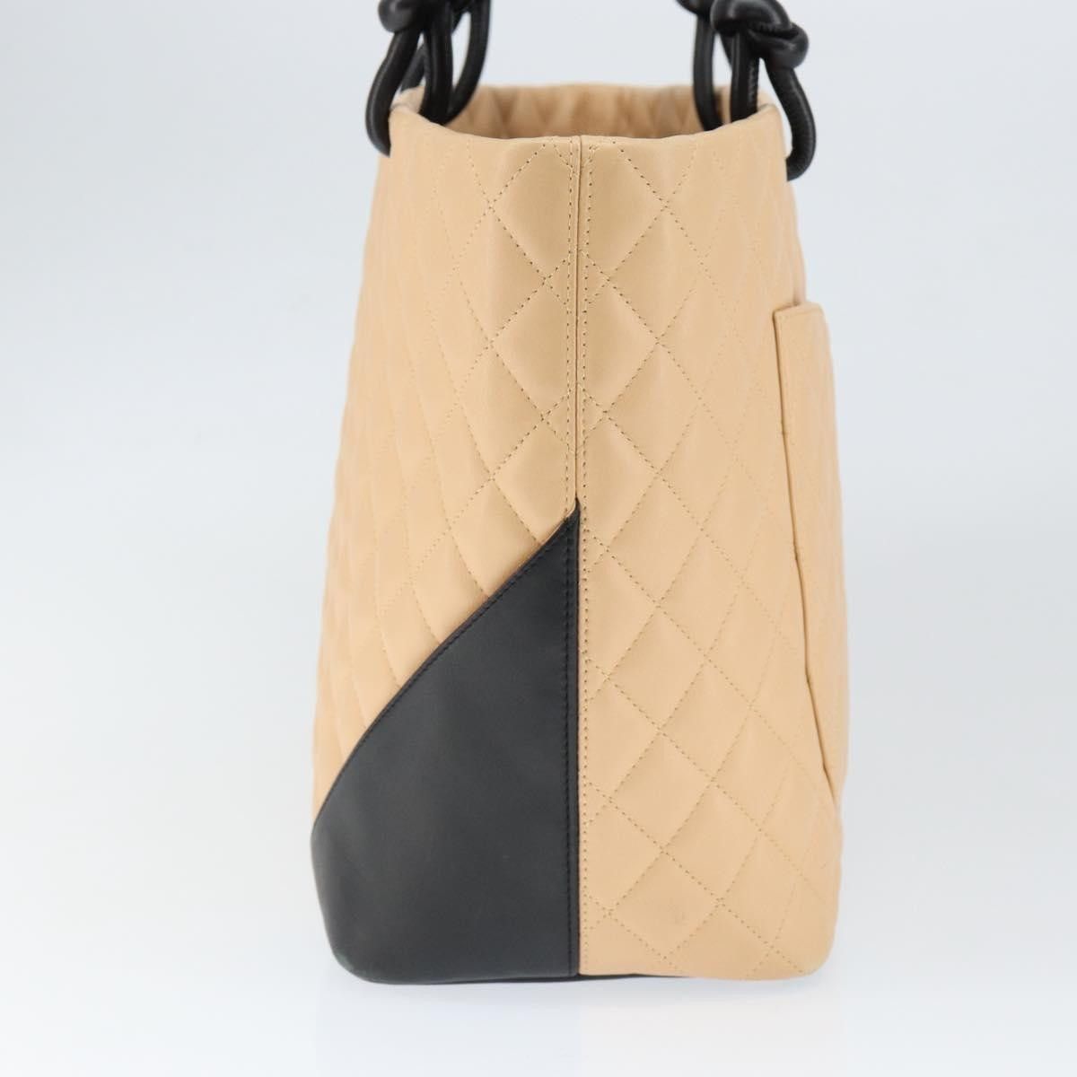 Chanel Chanel Cambon Tote Quilted Leather Size ONE SIZE - 4 Thumbnail