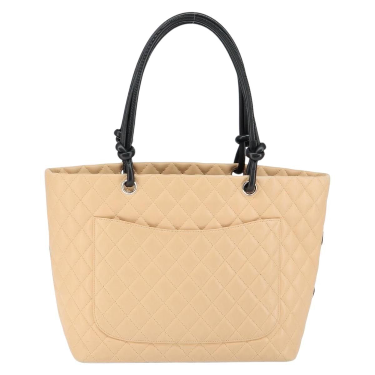 Chanel Chanel Cambon Tote Quilted Leather Size ONE SIZE - 2 Thumbnail