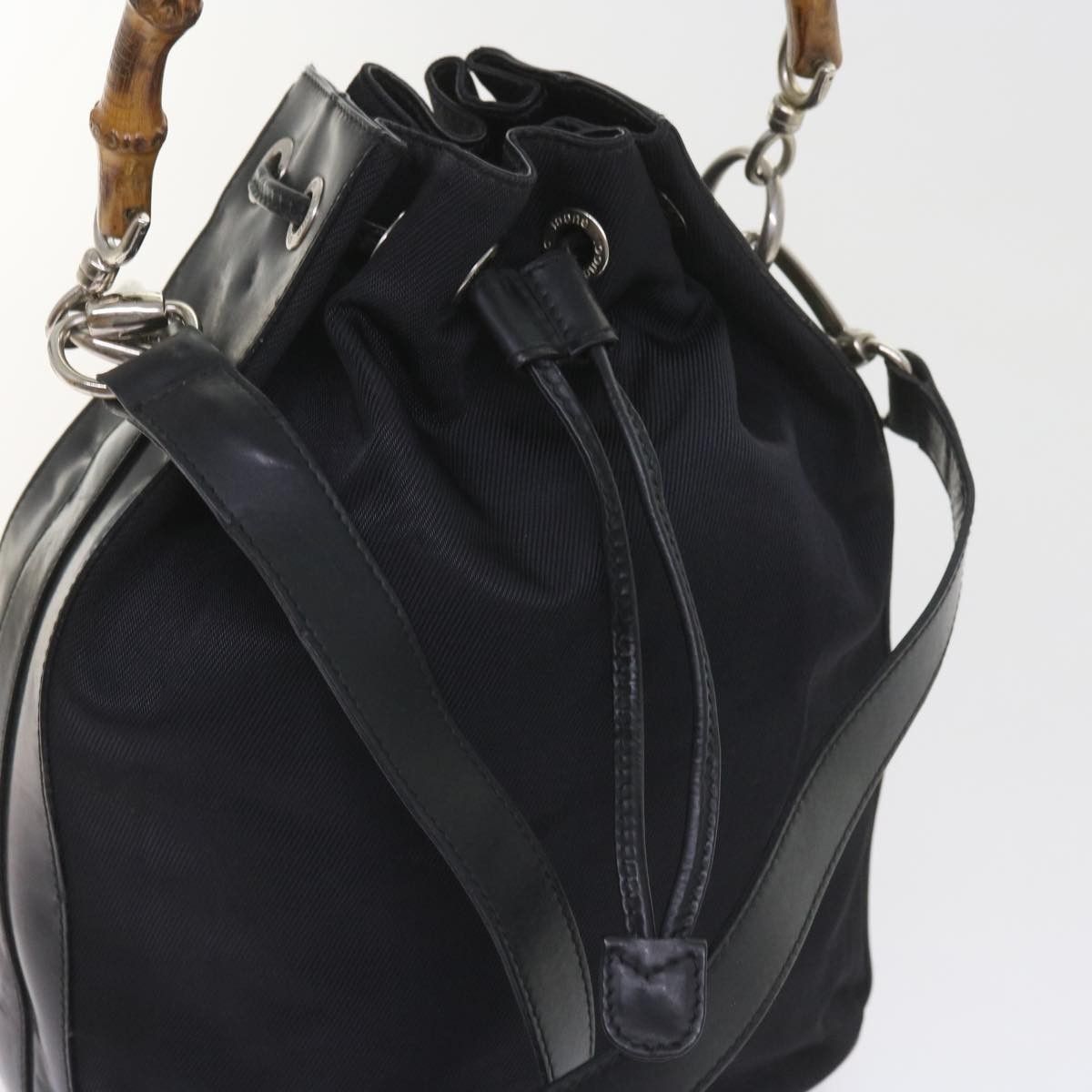 Gucci Gucci Vintage Bamboo Shoulder Bag Nylon Size ONE SIZE - 17 Thumbnail