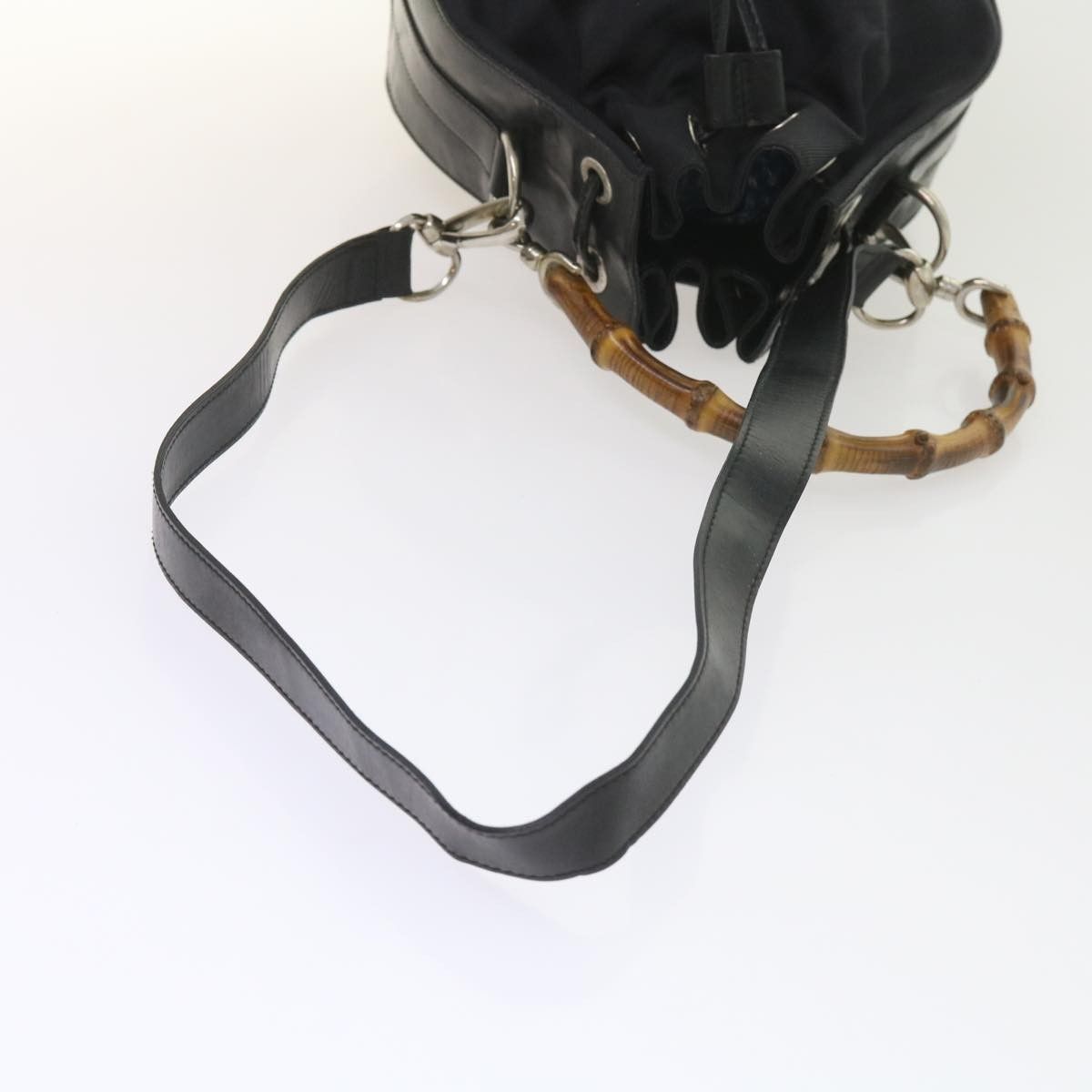 Gucci Gucci Vintage Bamboo Shoulder Bag Nylon Size ONE SIZE - 19 Thumbnail