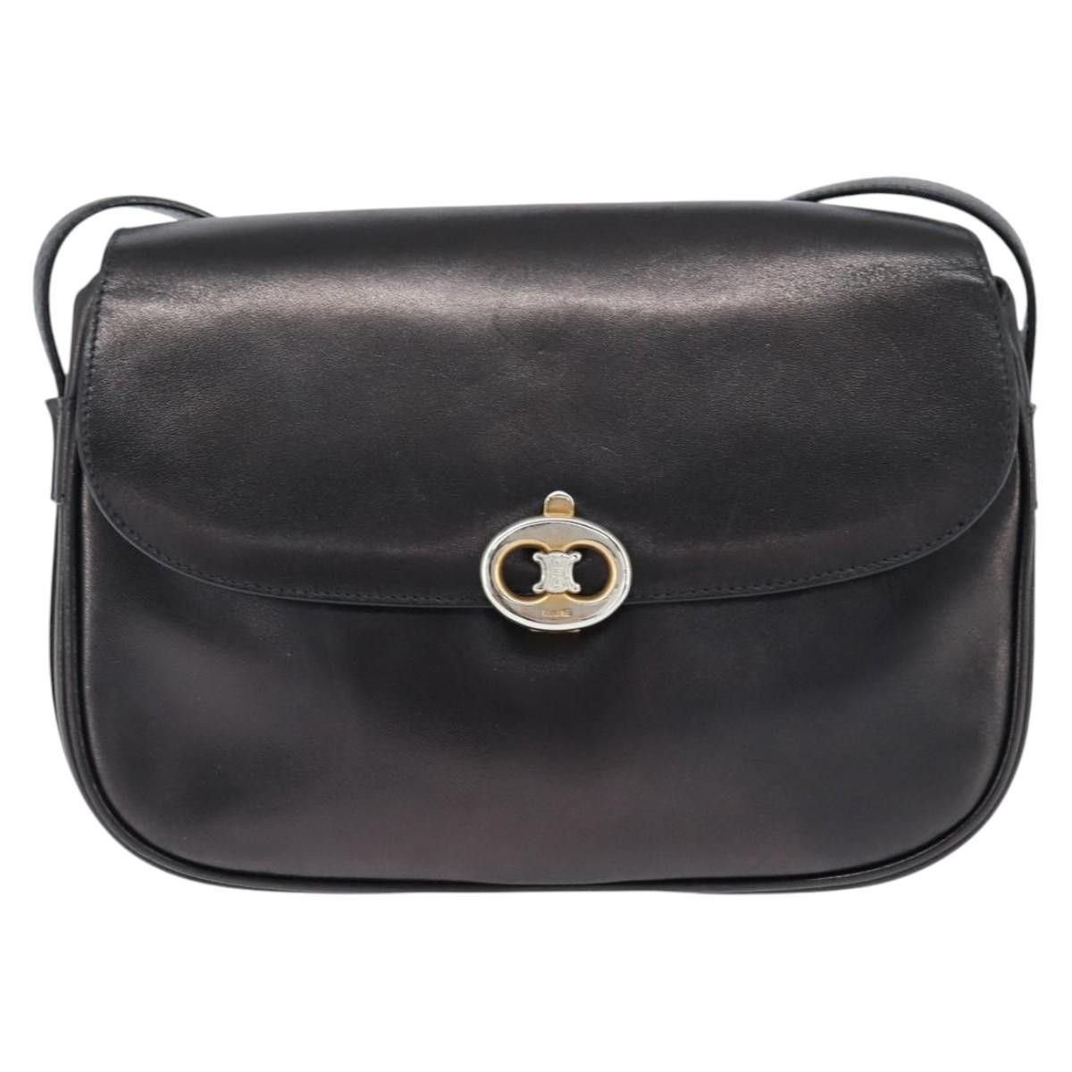 Celine Celine Vintage Triomphe Shoulder Bag Leather Size ONE SIZE - 18 Thumbnail