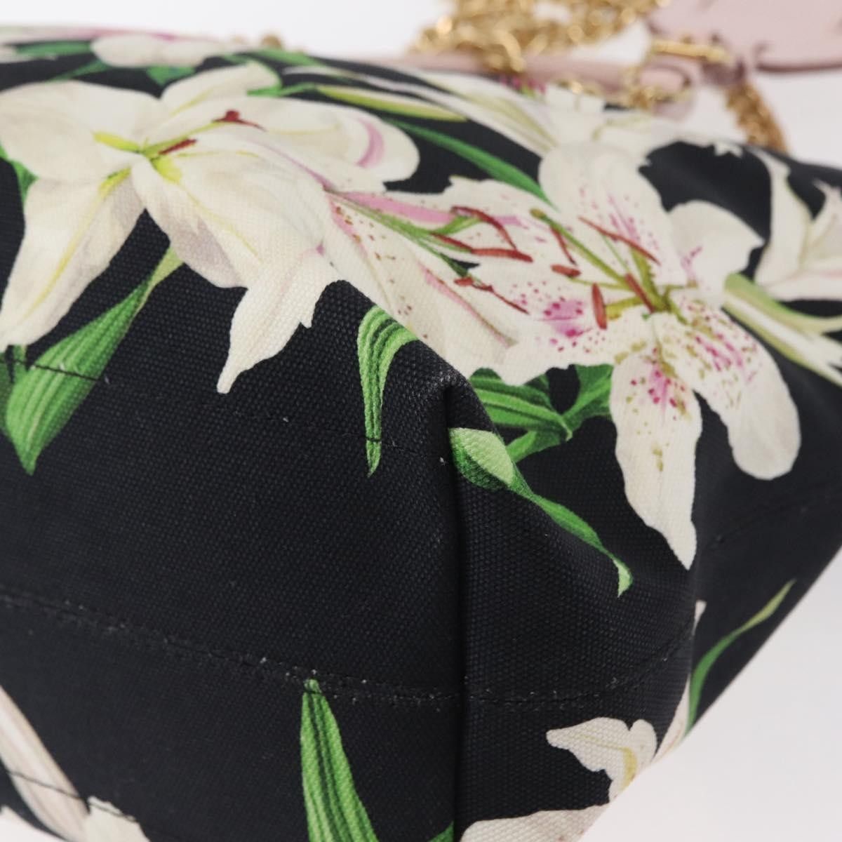 Dolce & Gabbana Dolce & Gabbana Capri Tote Printed Canvas with Lizard Embossed Leather Size ONE SIZE - 10 Thumbnail