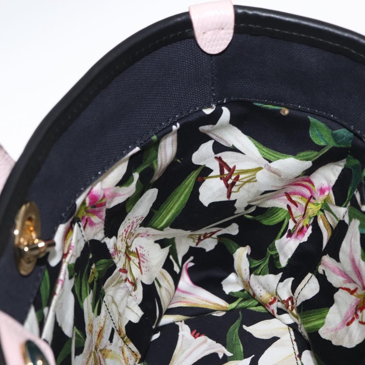 Dolce & Gabbana Dolce & Gabbana Capri Tote Printed Canvas with Lizard Embossed Leather Size ONE SIZE - 22 Thumbnail