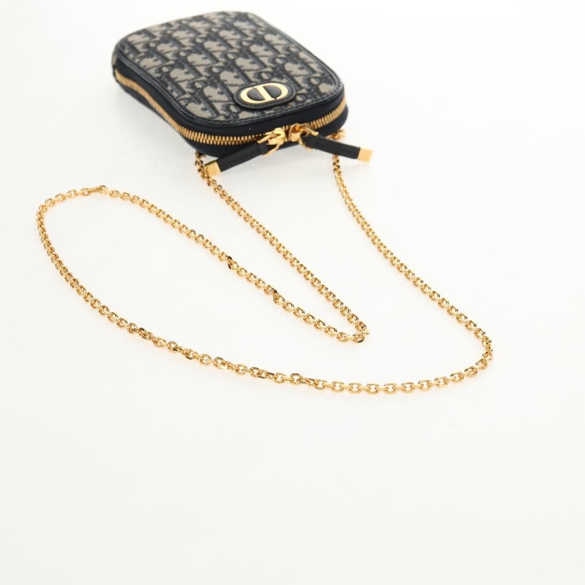 Dior Christian Dior 30 Montaigne Phone Holder on Chain Oblique Canvas Size ONE SIZE - 8 Thumbnail