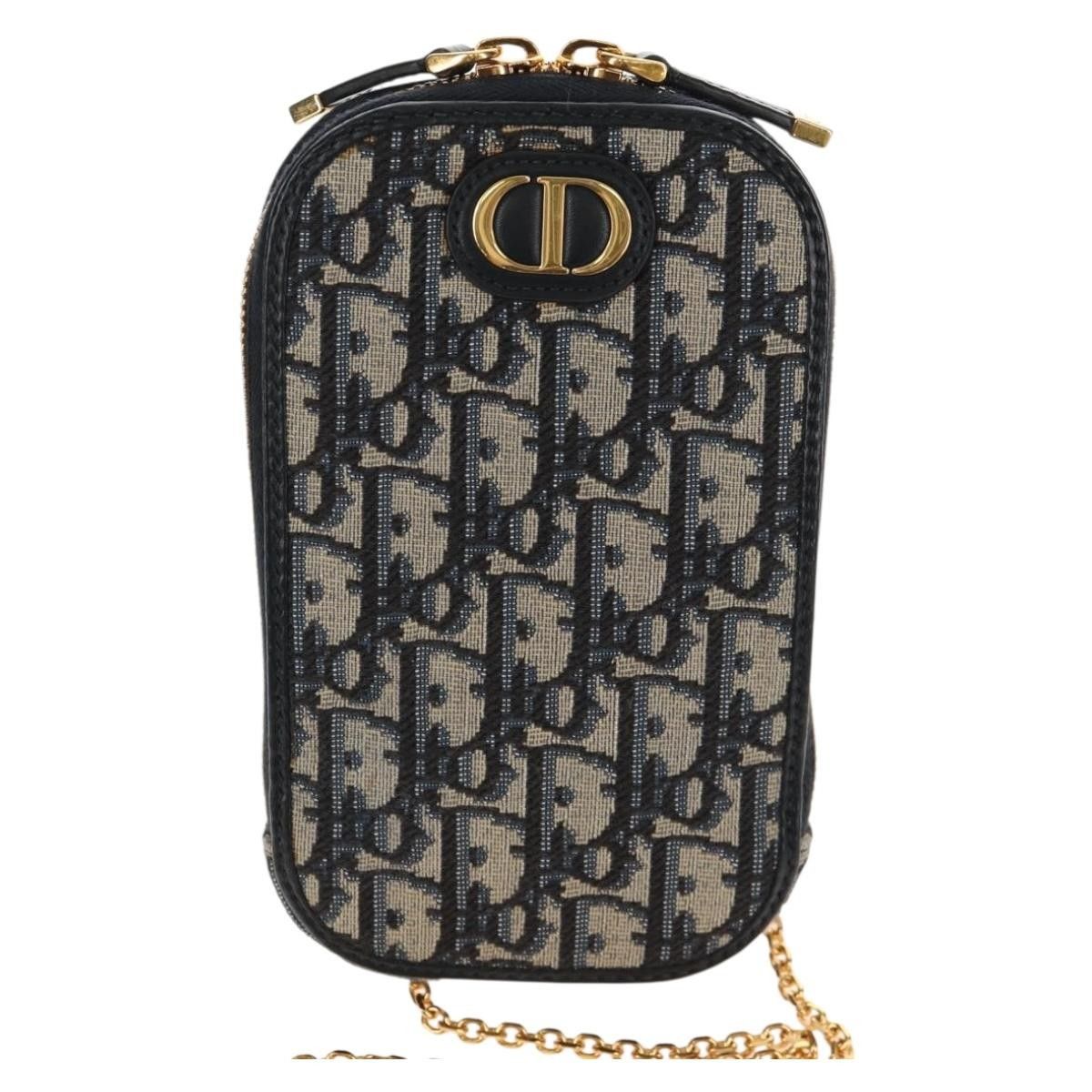 Dior Christian Dior 30 Montaigne Phone Holder on Chain Oblique Canvas Size ONE SIZE - 19 Thumbnail