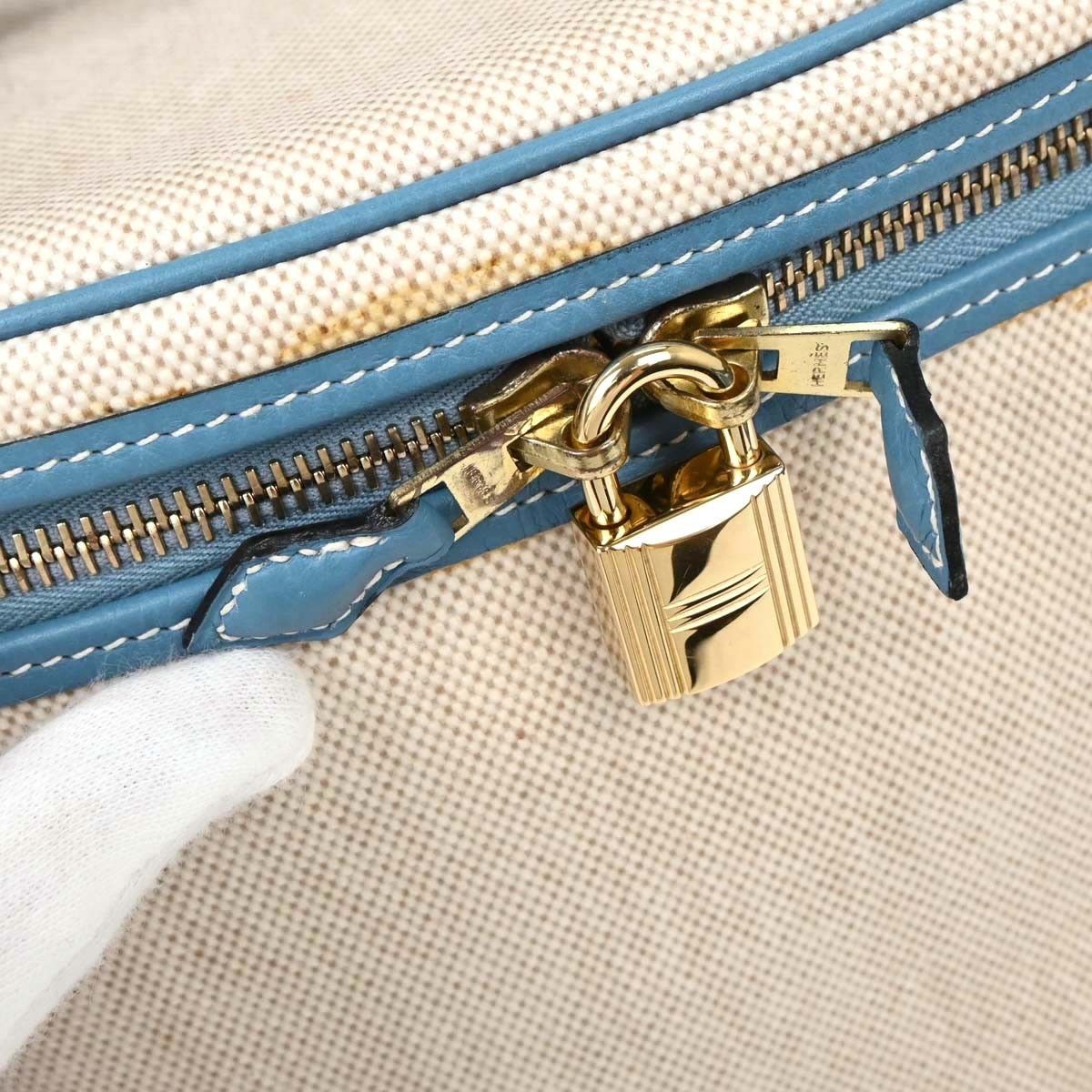 Hermes Hermes Intercity Victoria Travel Case Toile with Leather Size ONE SIZE - 8 Thumbnail