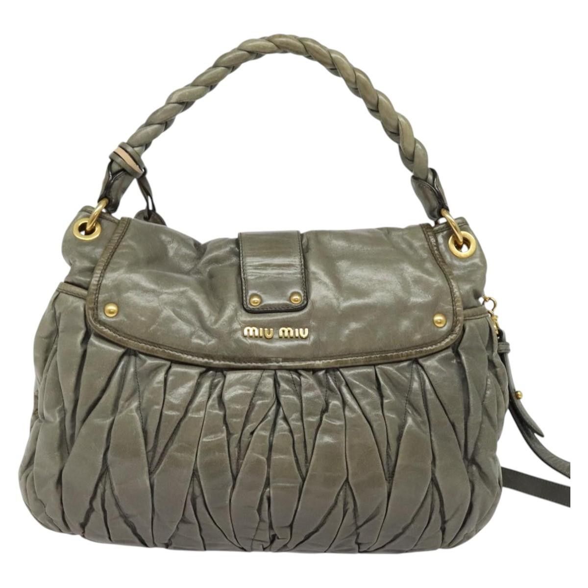 Miu Miu Miu Miu Coffer Convertible Hobo Matelasse Leather Size ONE SIZE - 2 Thumbnail
