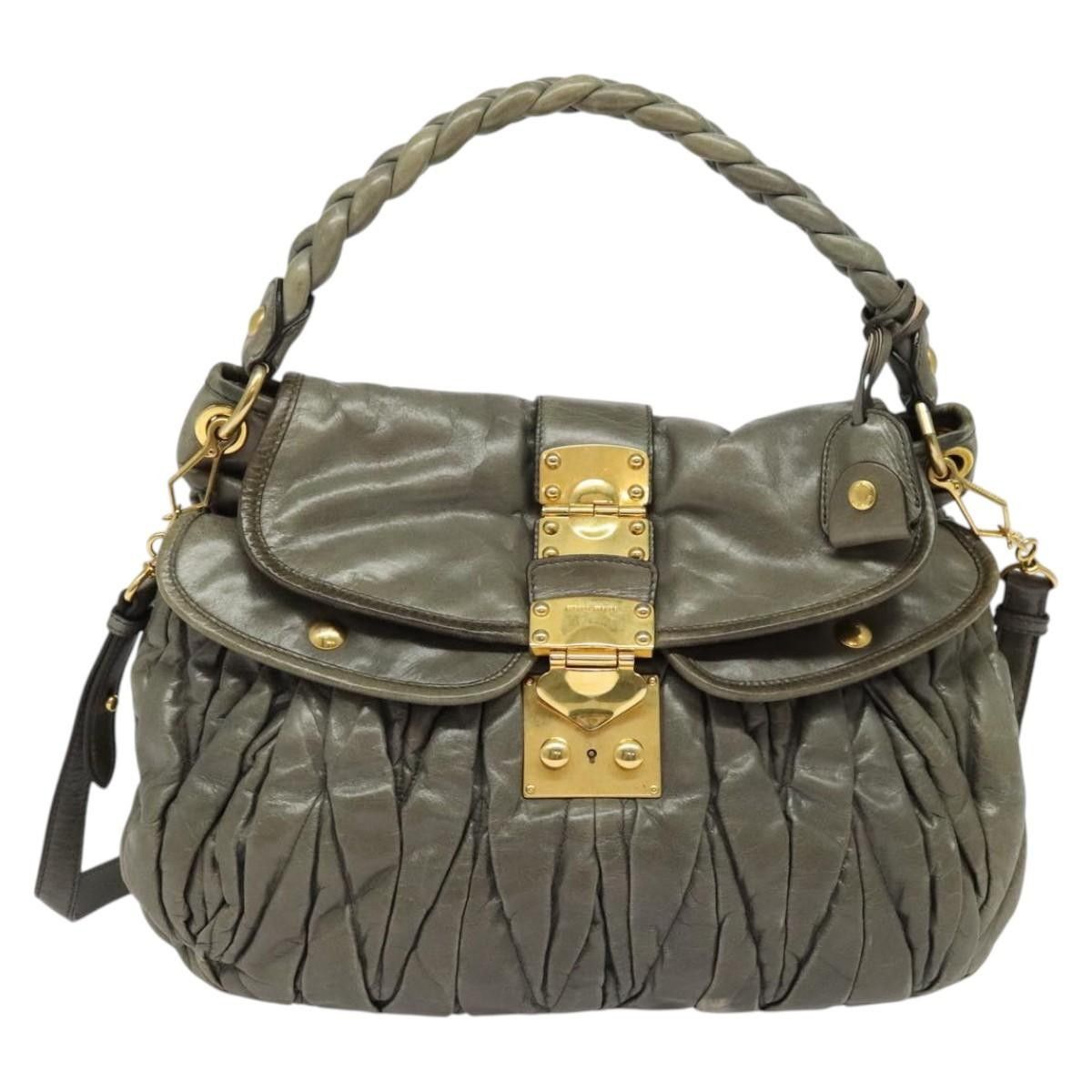 Miu Miu Miu Miu Coffer Convertible Hobo Matelasse Leather Size ONE SIZE - 24 Thumbnail
