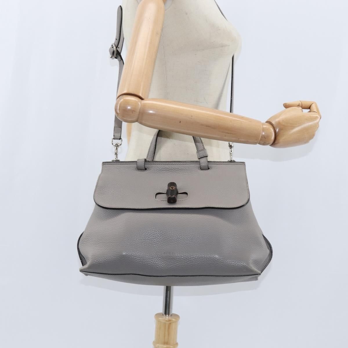 Gucci Gucci Bamboo Daily Top Handle Leather Size ONE SIZE - 13 Thumbnail