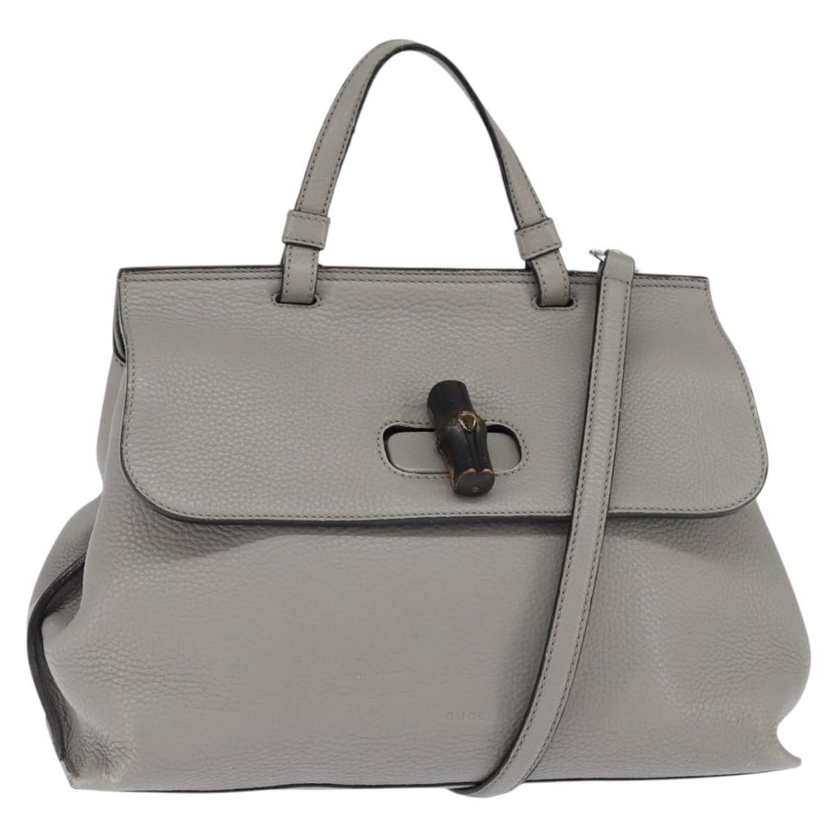 Gucci Gucci Bamboo Daily Top Handle Leather Size ONE SIZE - 12 Thumbnail