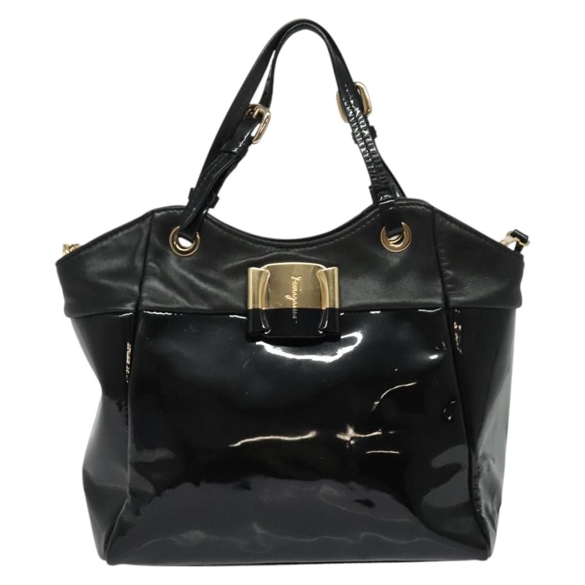 Salvatore Ferragamo Salvatore Ferragamo Vala Patent leather Size ONE SIZE - 20 Thumbnail