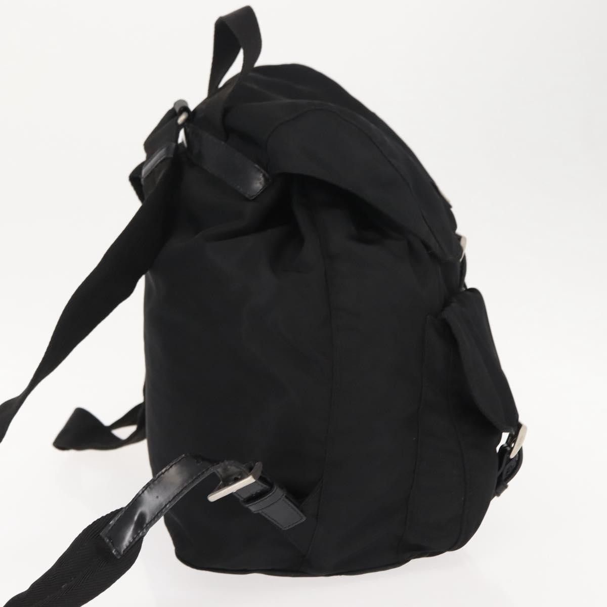 Prada Prada Vela Double Front Pocket Backpack Tessuto with Saffiano Leather Size ONE SIZE - 4 Thumbnail