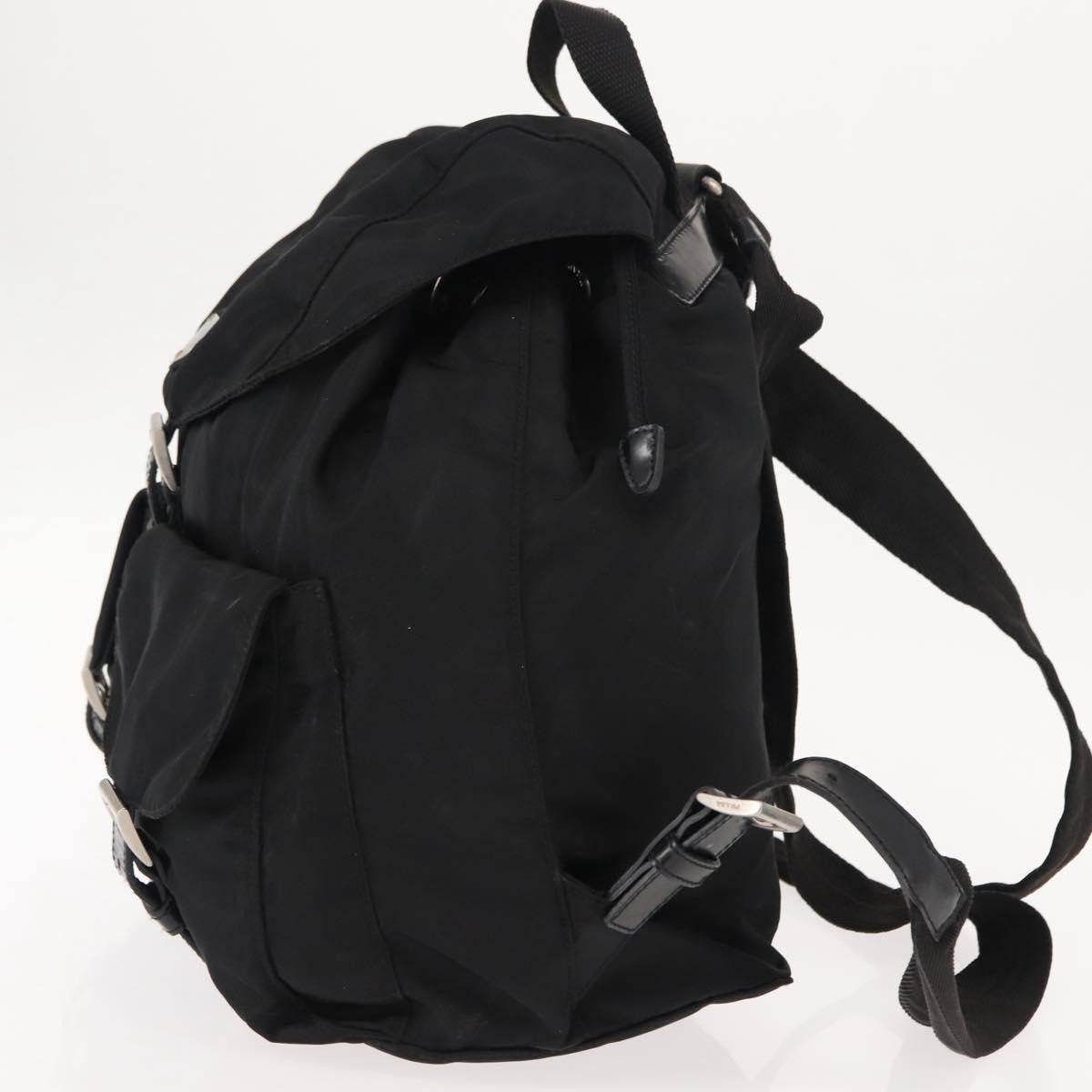 Prada Prada Vela Double Front Pocket Backpack Tessuto with Saffiano Leather Size ONE SIZE - 3 Thumbnail