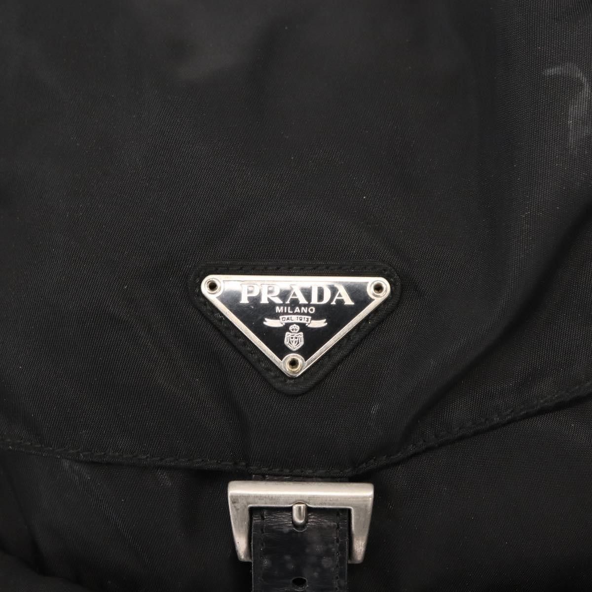 Prada Prada Vela Double Front Pocket Backpack Tessuto with Saffiano Leather Size ONE SIZE - 6 Thumbnail