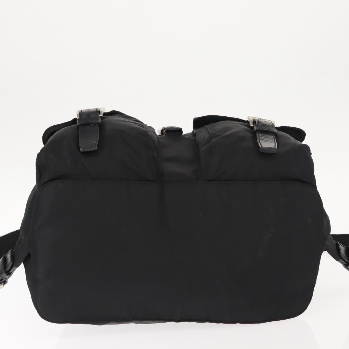Prada Prada Vela Double Front Pocket Backpack Tessuto with Saffiano Leather Size ONE SIZE - 23 Thumbnail