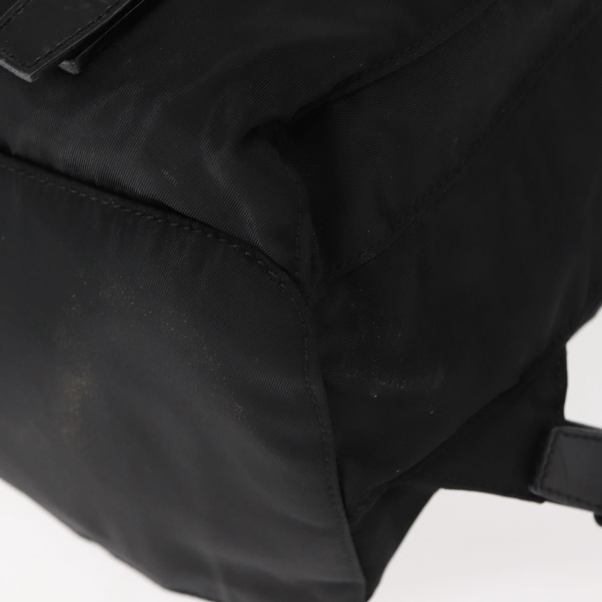 Prada Prada Vela Double Front Pocket Backpack Tessuto with Saffiano Leather Size ONE SIZE - 10 Thumbnail