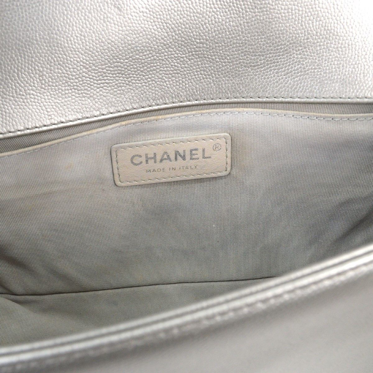 Chanel Chanel Boy Flap Bag Chevron Caviar Size ONE SIZE - 4 Thumbnail