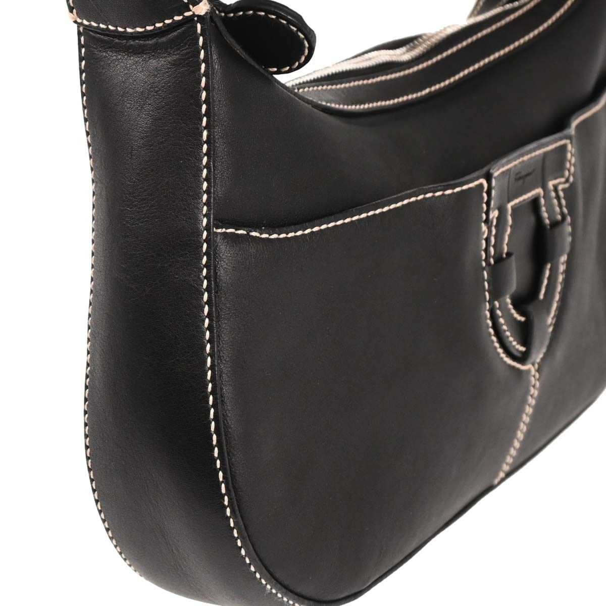 Salvatore Ferragamo Salvatore Ferragamo Gancini Shoulder Bag Leather Size ONE SIZE - 5 Thumbnail