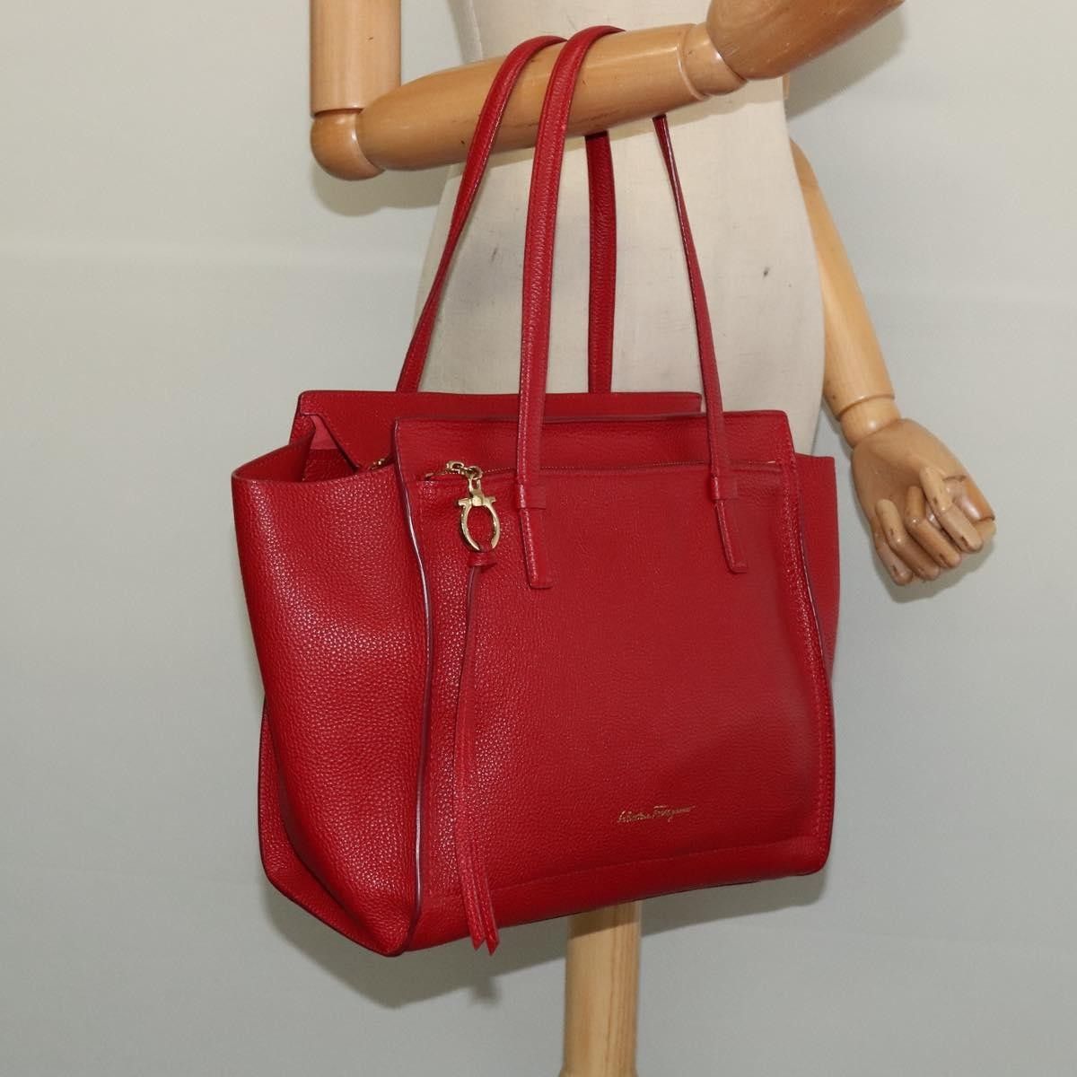 Salvatore Ferragamo Salvatore Ferragamo Amy Tote Pebbled Leather Size ONE SIZE - 13 Thumbnail