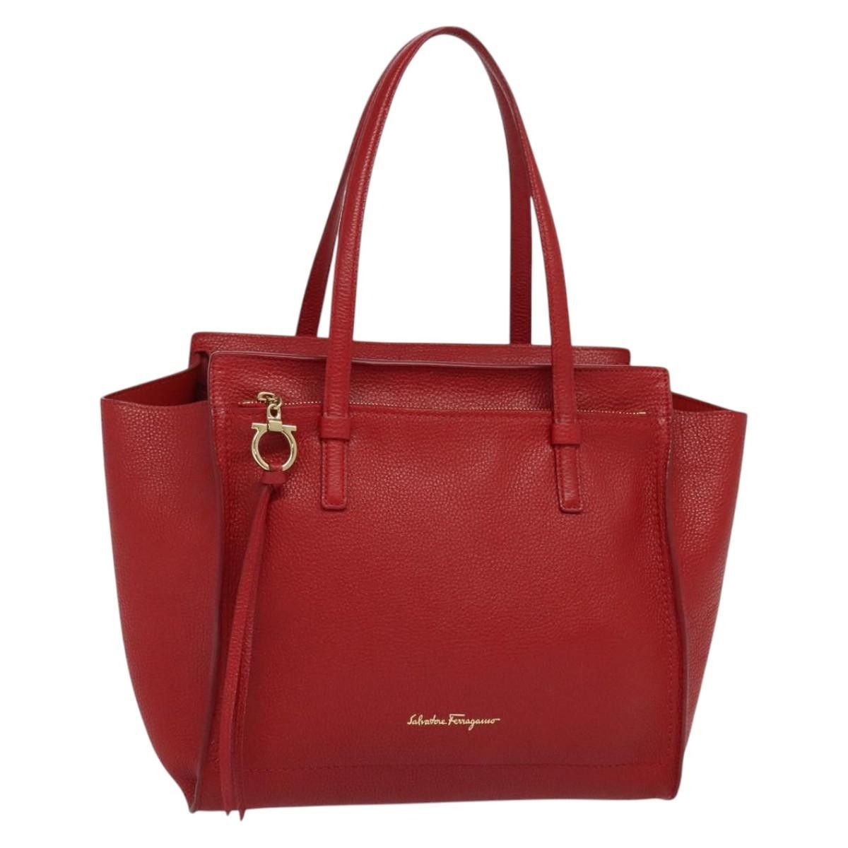 Salvatore Ferragamo Salvatore Ferragamo Amy Tote Pebbled Leather Size ONE SIZE - 18 Thumbnail