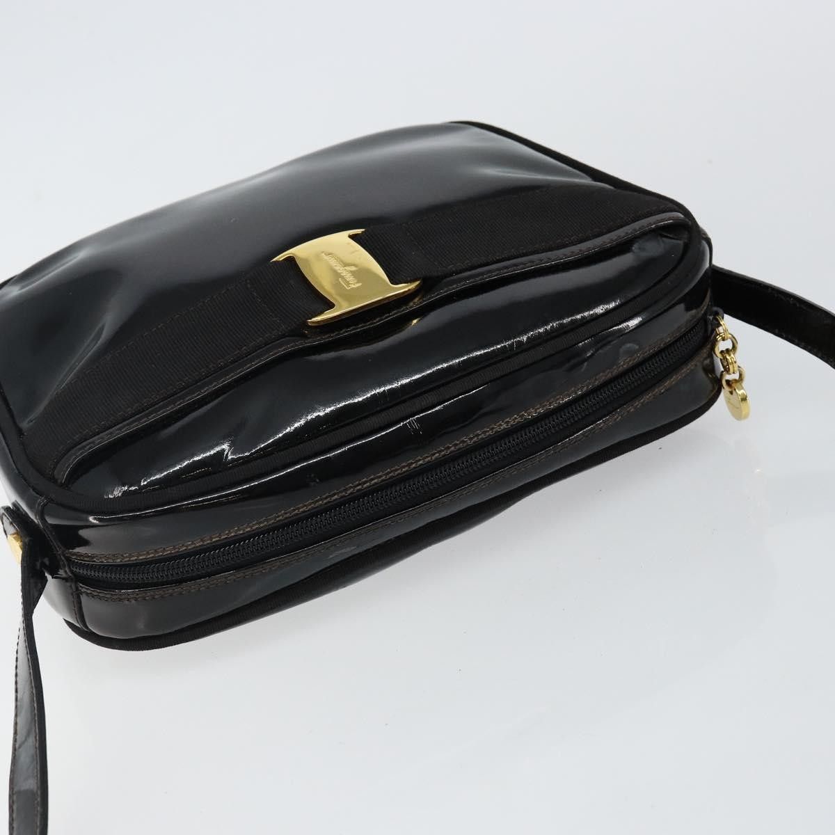 Salvatore Ferragamo Salvatore Ferragamo Vala Patent Leather Size ONE SIZE - 19 Thumbnail