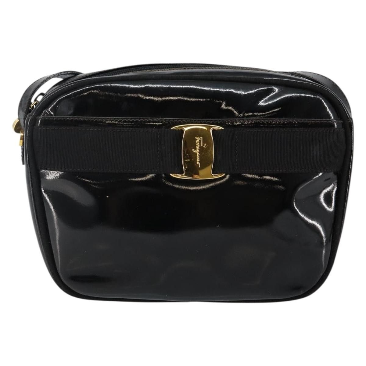 Salvatore Ferragamo Salvatore Ferragamo Vala Patent Leather Size ONE SIZE - 15 Thumbnail