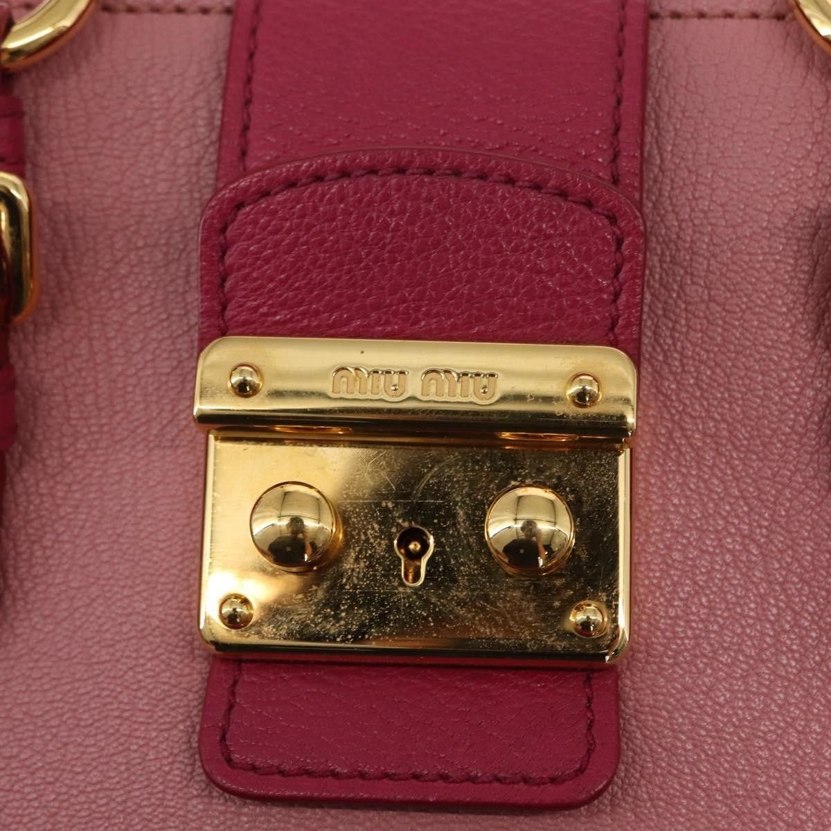 Miu Miu Miu Miu Madras Convertible Lock Tote Leather Size ONE SIZE - 8 Thumbnail