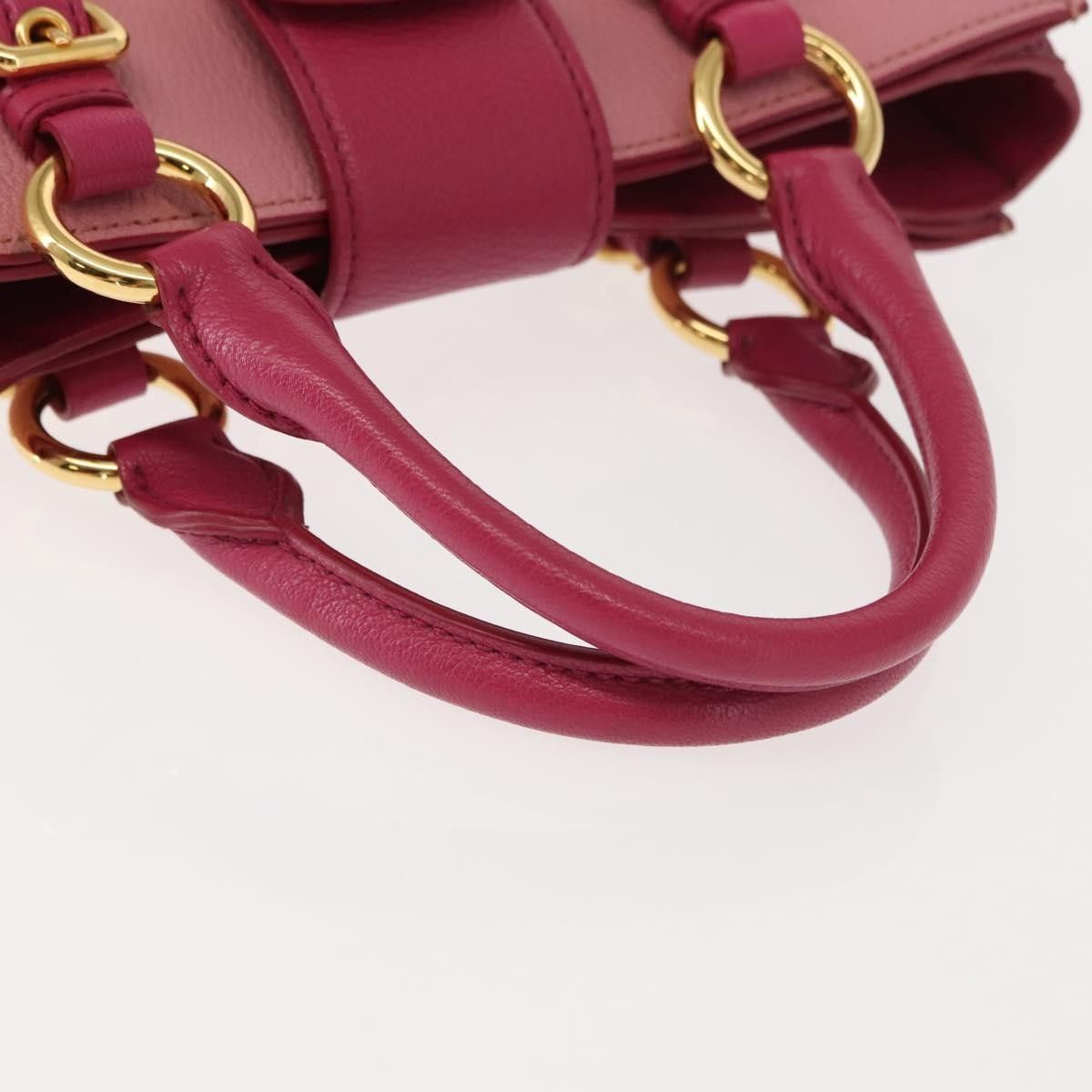 Miu Miu Miu Miu Madras Convertible Lock Tote Leather Size ONE SIZE - 9 Thumbnail