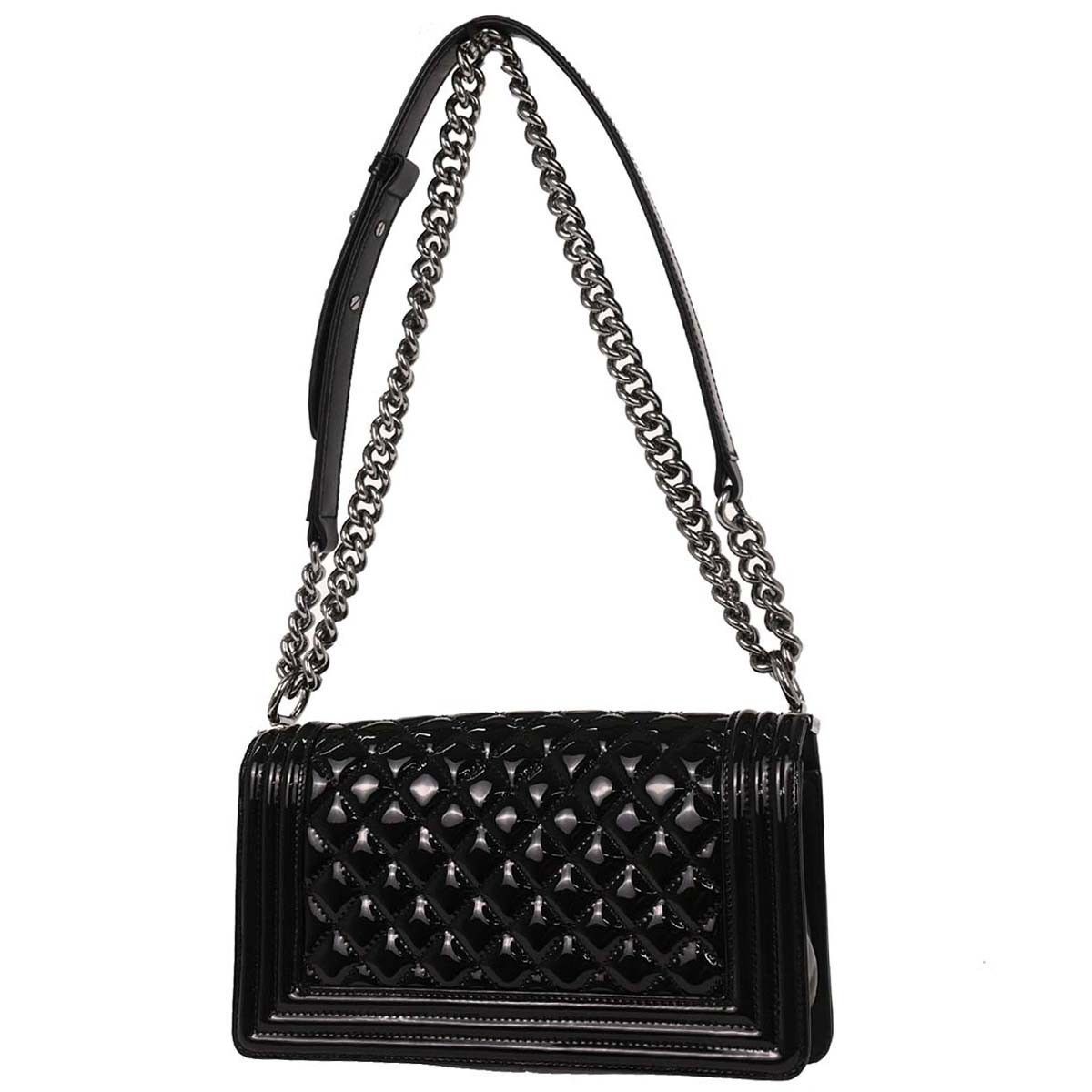 Chanel Chanel Boy Flap Bag Quilted Patent Size ONE SIZE - 2 Thumbnail