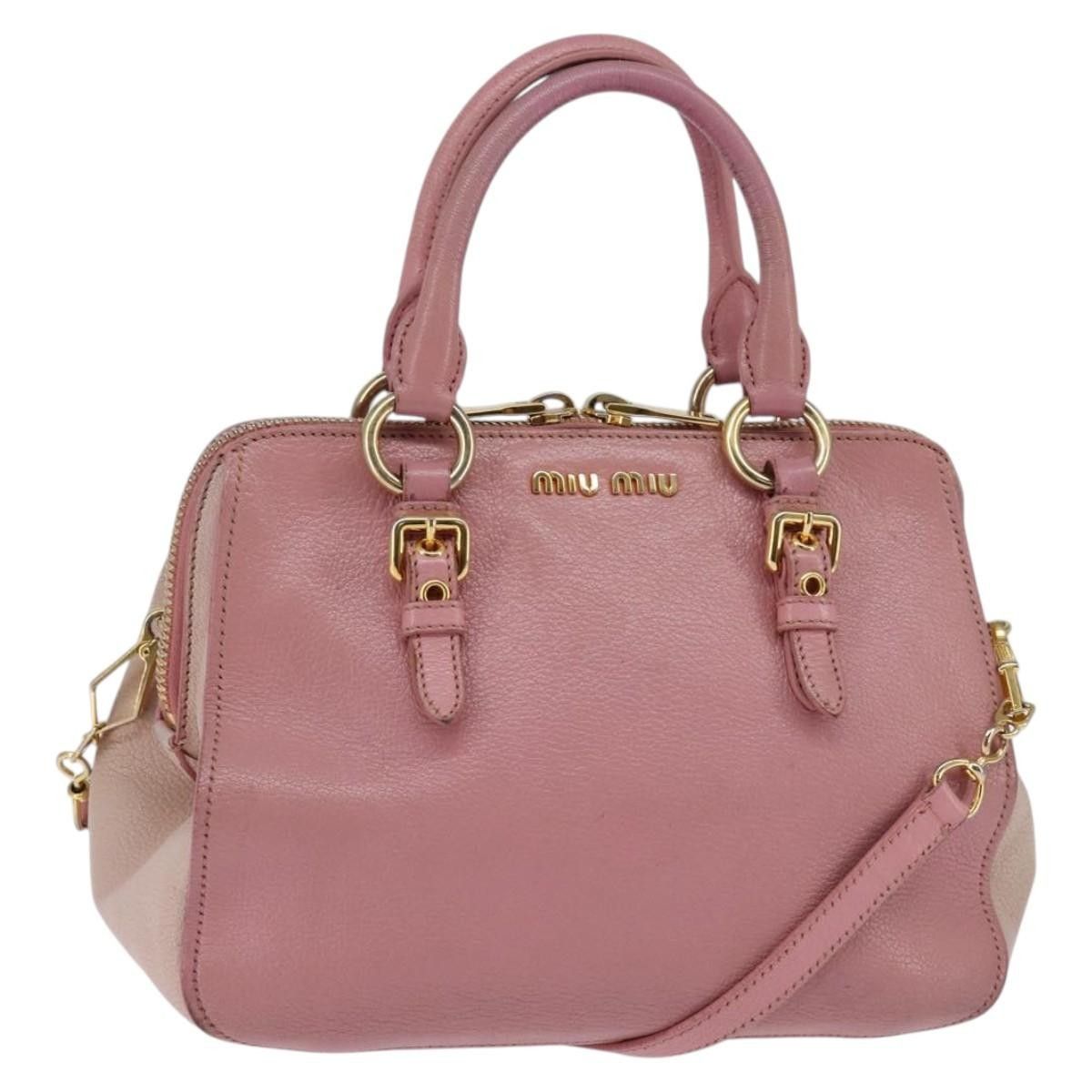 Miu Miu Miu Miu Madras Convertible Satchel Leather Size ONE SIZE - 14 Thumbnail
