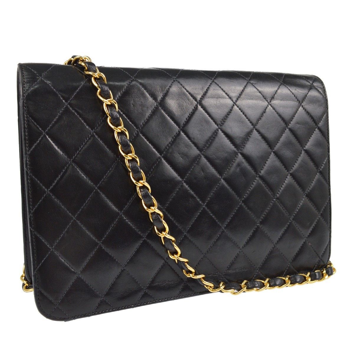 Chanel Chanel Vintage Square CC Flap Bag Quilted Lambskin Size ONE SIZE - 2 Thumbnail