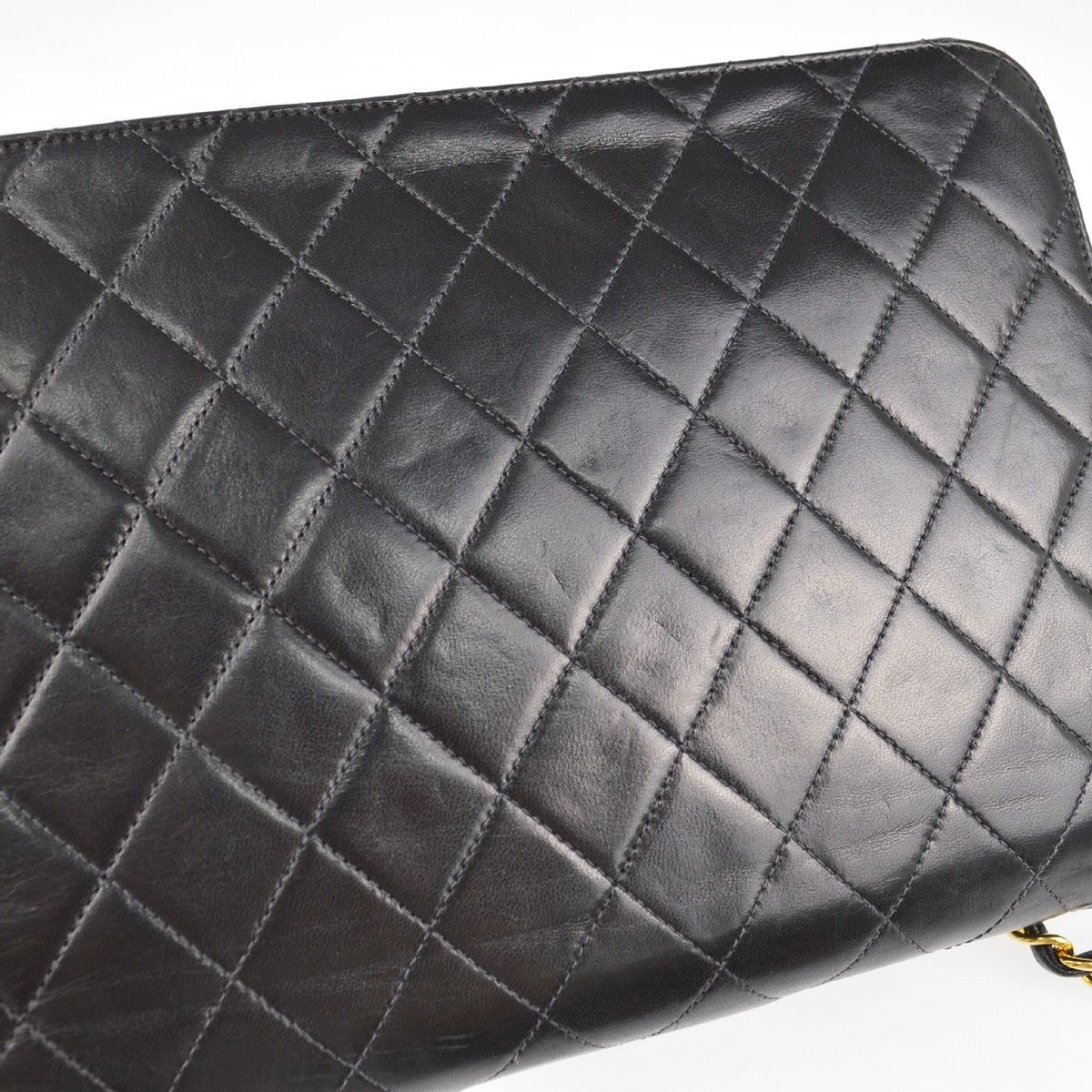 Chanel Chanel Vintage Square CC Flap Bag Quilted Lambskin Size ONE SIZE - 8 Thumbnail
