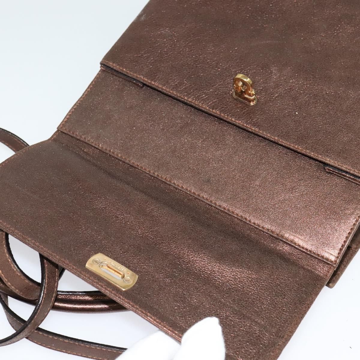 Salvatore Ferragamo Salvatore Ferragamo Gancini Shoulder Bag Leather Size ONE SIZE - 14 Thumbnail