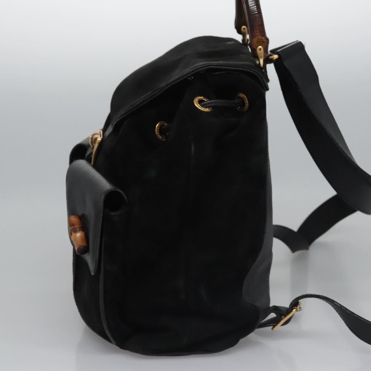 Gucci Gucci Vintage Bamboo Backpack Leather Size ONE SIZE - 3 Thumbnail