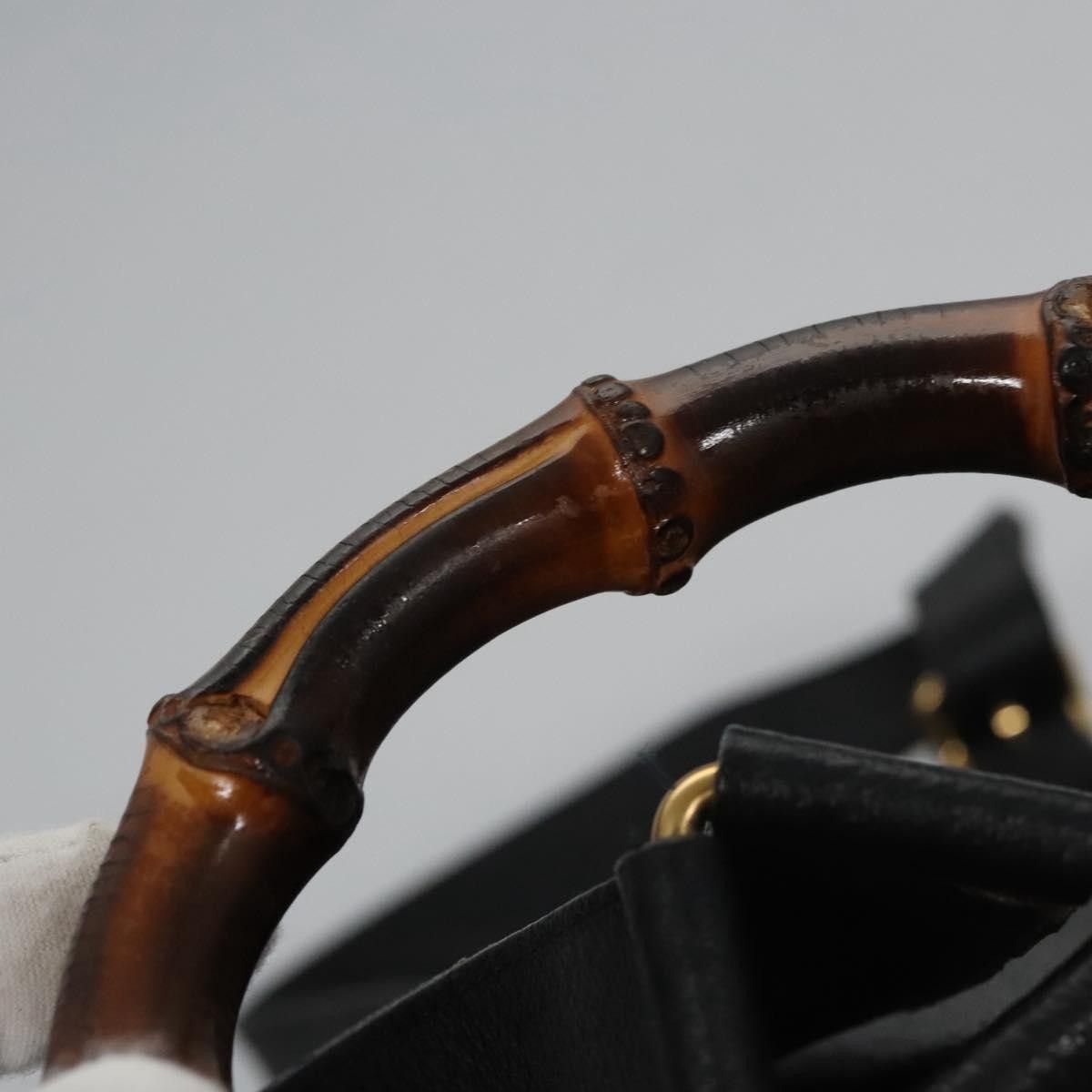 Gucci Gucci Vintage Bamboo Backpack Leather Size ONE SIZE - 7 Thumbnail