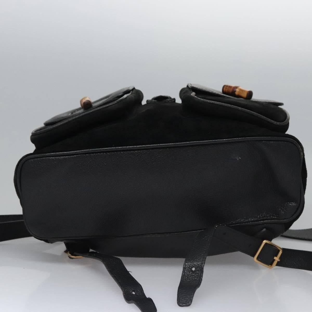 Gucci Gucci Vintage Bamboo Backpack Leather Size ONE SIZE - 5 Thumbnail