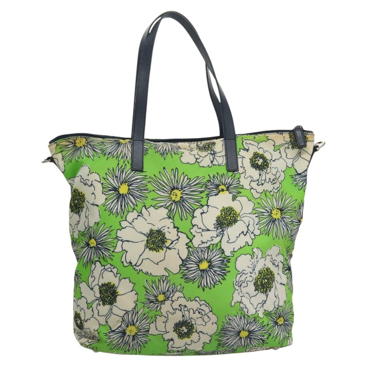 Prada Prada Convertible Tote Printed Tessuto with Saffiano Size ONE SIZE - 2 Thumbnail
