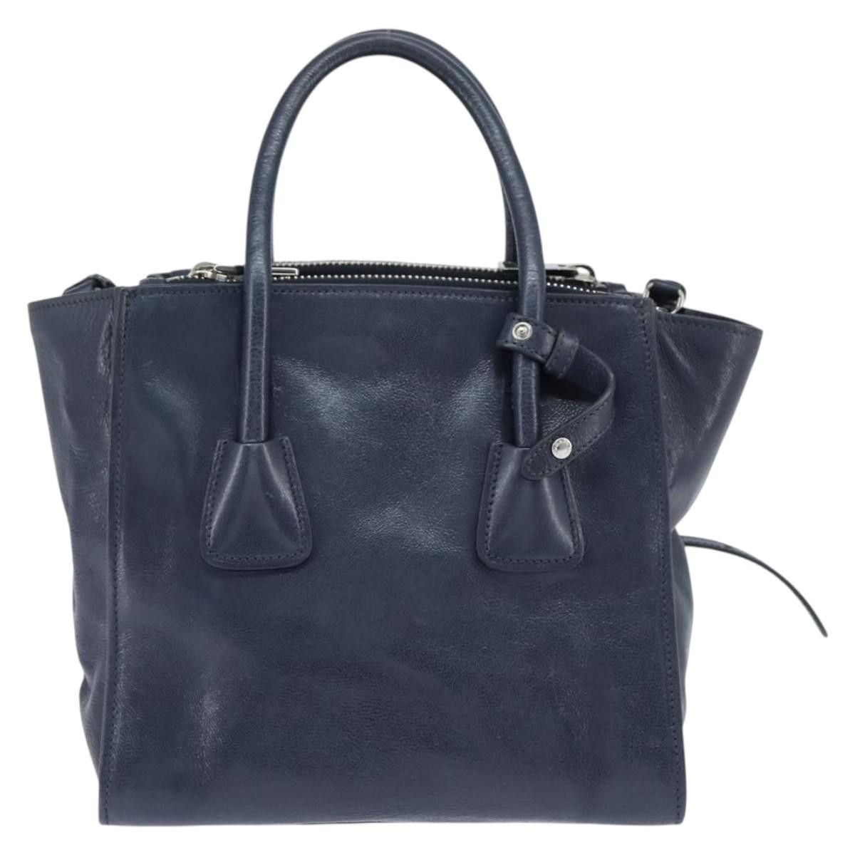 Prada Prada Cuir Convertible Shopping Tote Leather Size ONE SIZE - 2 Thumbnail
