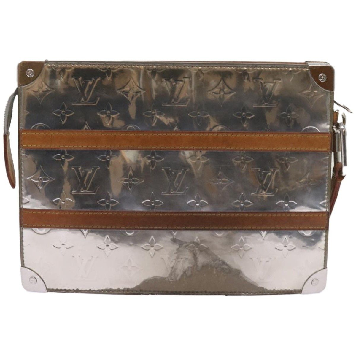 Louis Vuitton Louis Vuitton Trunk Pouch Monogram Mirror Coated Canvas Size ONE SIZE - 2 Thumbnail