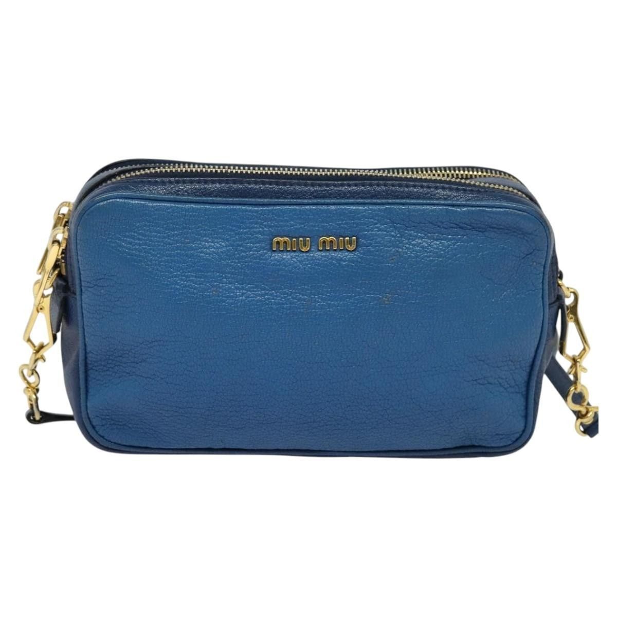 Miu Miu Miu Miu Madras Double Zip Crossbody Bag Leather Size ONE SIZE - 18 Thumbnail