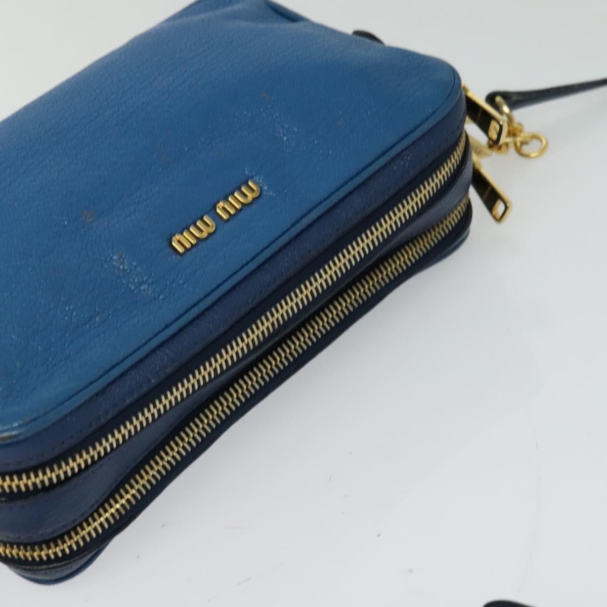 Miu Miu Miu Miu Madras Double Zip Crossbody Bag Leather Size ONE SIZE - 15 Thumbnail