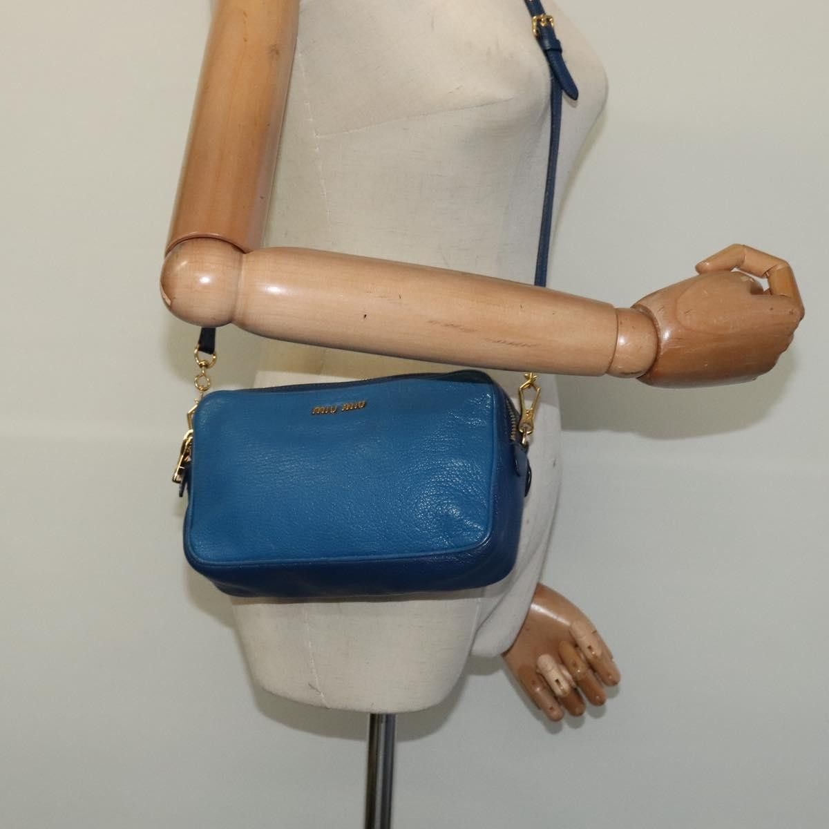 Miu Miu Miu Miu Madras Double Zip Crossbody Bag Leather Size ONE SIZE - 14 Thumbnail