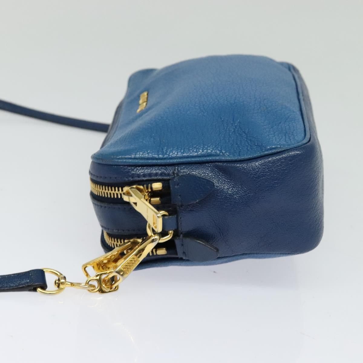 Miu Miu Miu Miu Madras Double Zip Crossbody Bag Leather Size ONE SIZE - 3 Thumbnail