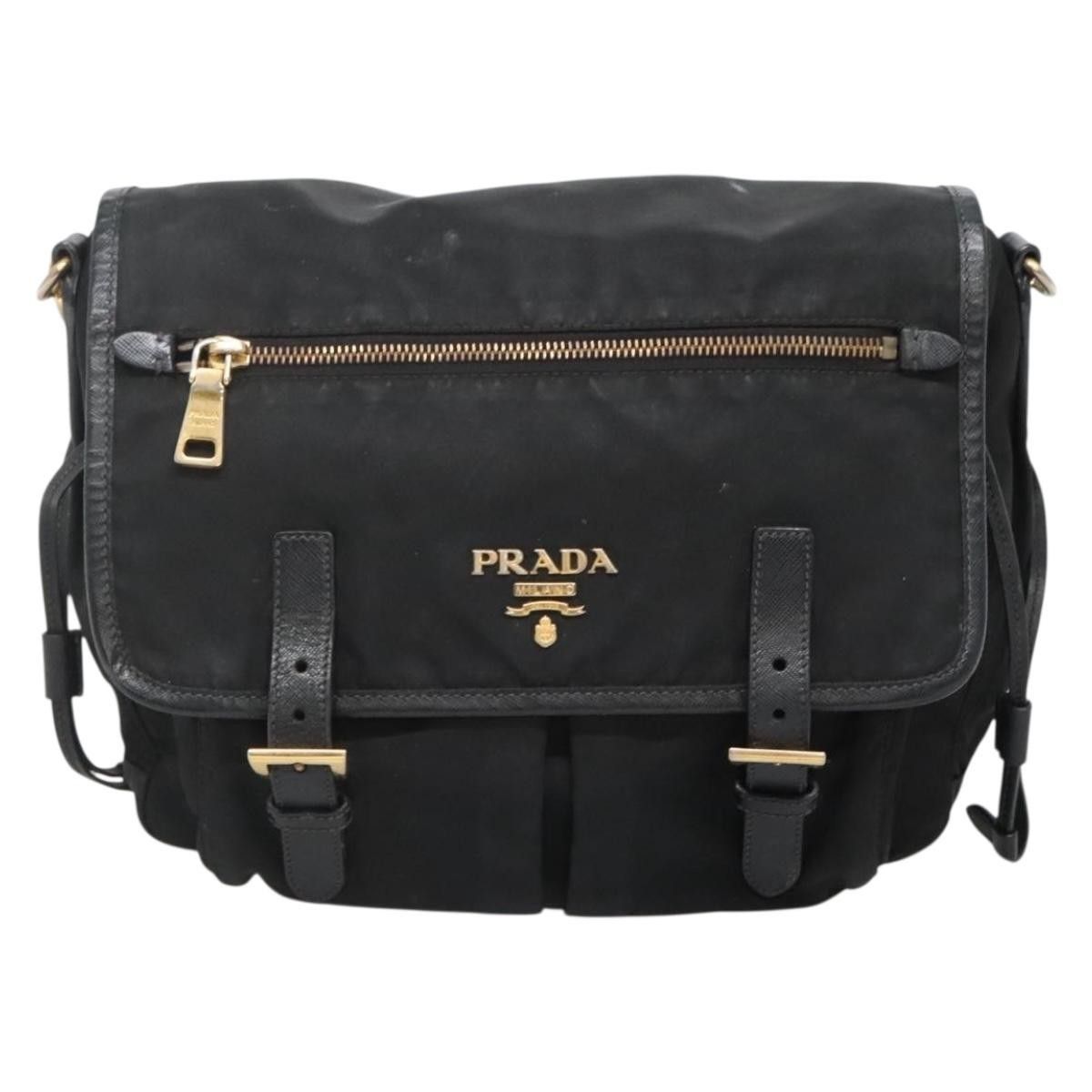 Prada Prada Double Buckle Flap Messenger Bag Tessuto Size ONE SIZE - 19 Thumbnail