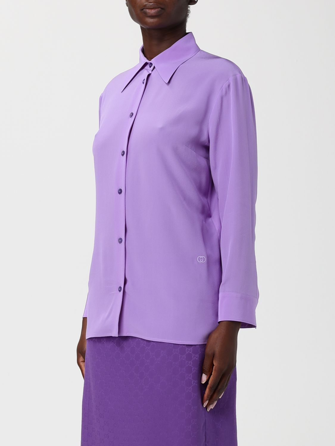Gucci Gucci Shirt Woman Violet Size M / US 6-8 / IT 42-44 - 4 Thumbnail