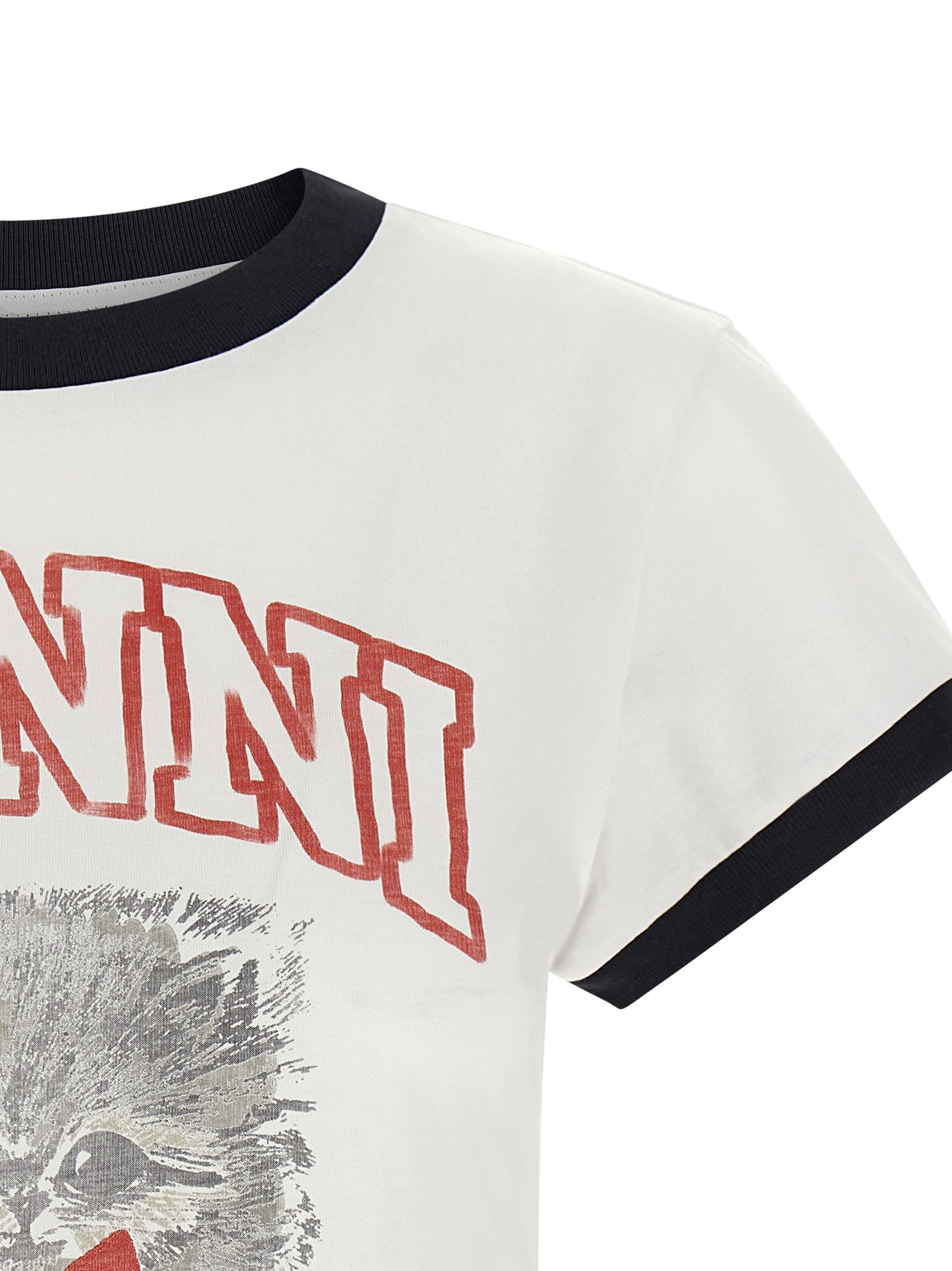 Ganni Printed T-Shirt Size XS / US 0-2 / IT 36-38 - 3 Thumbnail